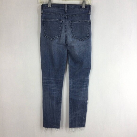 Citizens Of Humanity Rocket Crop High Rise Skinny Blue Denim Jeans Women Size 26 - Picture 4 of 11